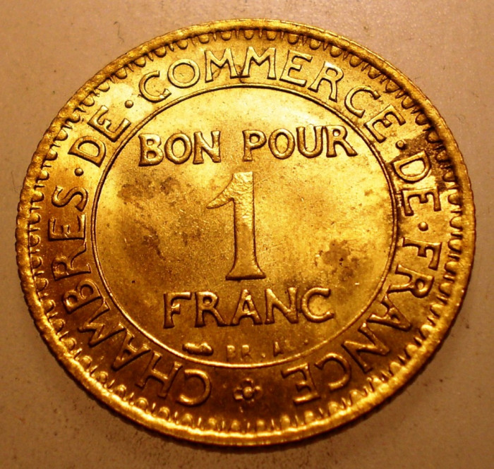 A.299 FRANTA 1 FRANC 1921 XF/AUNC
