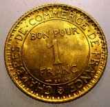 A.305 FRANTA 1 FRANC 1921 XF/AUNC, Europa, Bronz-Aluminiu