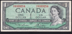 Canada 1 Dollar 1954 P#66 foto