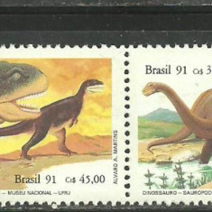 Brazilia 1991 - ANIMALE PREISTORICE, DINOZAURI, serie MNH, SA6