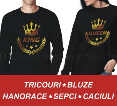 Tricouri, Bluze &amp;gt; King &amp;amp; Queen, Bff, New York, Etc. Unisex &amp;gt; pretul la 1 bucata foto