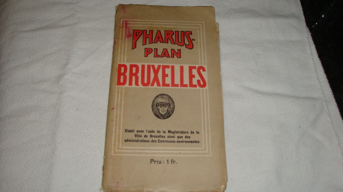 Harta - Bruxelles - interbelica