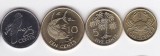 SV * Insulele Seychelles 1- 5 - 10 - 25 CENTS 2012 - 2007 * UNC, Asia, Cupru-Nichel