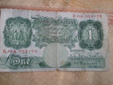 Anglia 1 pound / lira 1955, circulata