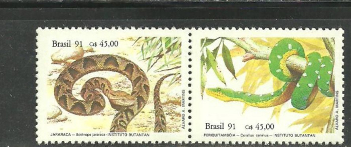 Brazilia 1991 - SERPI VENINOSI, serie MNH , SA6