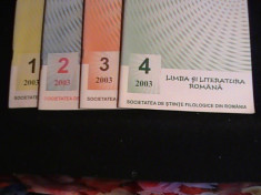 REVISTA -LIMBA SI LITERATURA ROMANA-NR-1,2,3,4/2003- foto