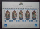 SAN MARINO 1977 &ndash; PICTURA RELIGIOASA, bloc MNH, SA19, Nestampilat