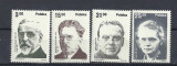 POLONIA 1982 &ndash; LAUREATI PREMIUL NOBEL, serie nestampilata, SA21, Nestampilat