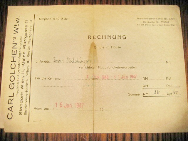 Act vechi-Rechnung Carl Golschen Wien 1947-20_15 cm.
