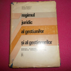 V. Manolovici/Regimul juridic al gestiunilor si al gestionarilor