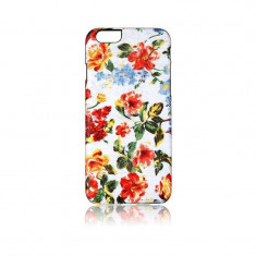Husa Protectie Spate iKins Fabric Pattern Vintage Floral White pentru Apple iPhone 6 / 6S foto