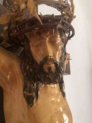 Crist,sculptura 120 cm inaltime,lucrat manual foto