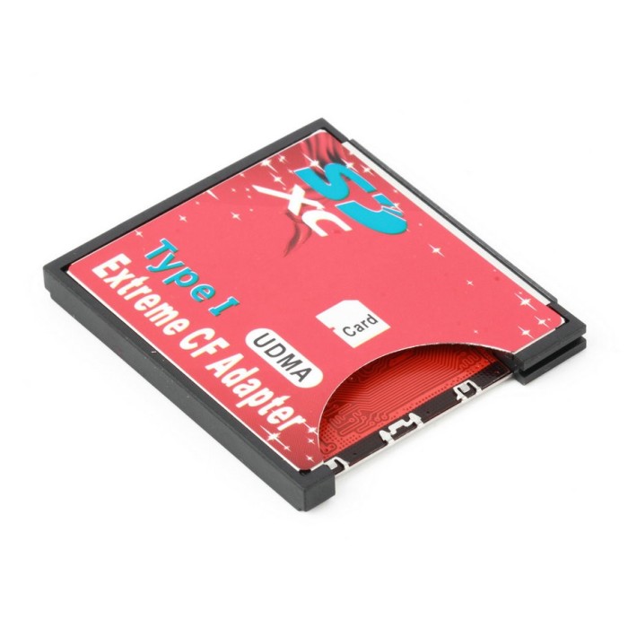 Adaptor card de memorie SD la card Compact Flash CF maxim 128GB