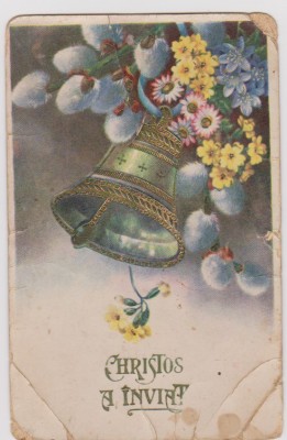 CARTE POSTALA-FELICITARE PASTE/INTERBELICĂ foto
