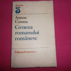 Geneza romanului românesc / anton Cosma