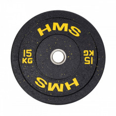 Greutate Bumper Plate 15 kg/51 mm HMS HTBR15-galben foto