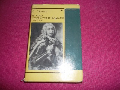 Istoria Literaturii Romane Compendiu - G. Calinescu foto