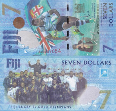 FIJI 7 dollars ND (2017) UNC!!! foto