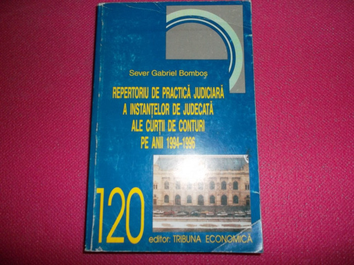 REPERTORIU DE PRACTICA JUDICIARA ale CURTII DE CONTURI PE ANII 1994-1996