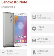 Lenovo K6 Note foto