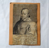 Carolus Philippus a Roduan Episcopus Brugensis gravura veche, Portrete, Cerneala, Realism
