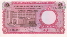 NIGERIA 1 pound ND (1967) XF+++/AUNC-!!! foto