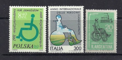 ANUL INTERNATIONAL AL PERSOANELOR CU HANDICAP, TIMBRE MNH, SA32 foto