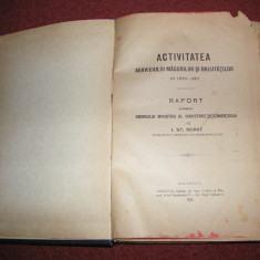 Activitatea serviciului masuratorilor si greutatilor in 1910 - 1911 - An 1911