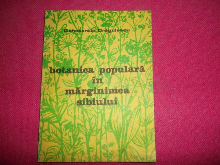 Constantin Dragulescu/Botanica populara din marginimea sibiului