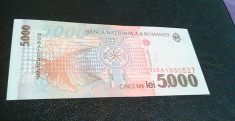 Bancnota Romania 5000 LEI 1998 UNC foto