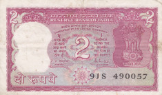 INDIA 2 rupees ND VF!!! foto