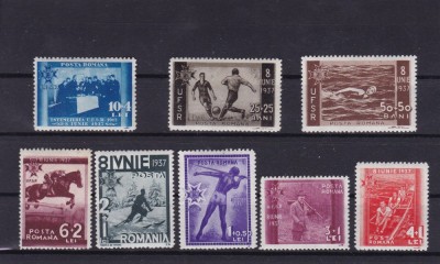 ROMANIA 1937 P 119 U. F. S. R. SERIE MNH foto