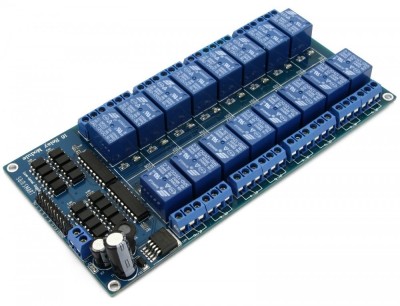 Releu 16 canale / 5V relay 16 channels LM2576 Arduino, relee (r.565) foto