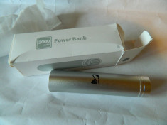 Baterie externa - power bank 2000 mah - carcasa metalica foto