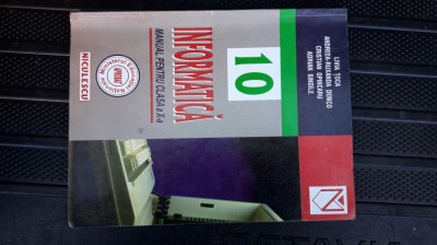 INFORMATICA CLASA A X A , TOCA , DEMCO , OPINCARIU , SINDILE foto