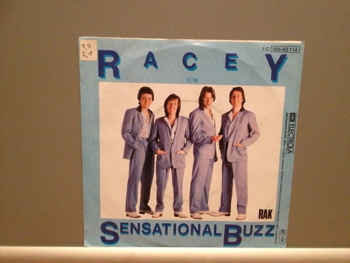 RACEY - SENSATIONAL BUZZ/BOY OH BOY (1979/RAK/RFG) - Vinil Single &#039;7/Impecabil