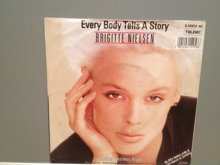 BRIGITTE NIELSEN - EVERY BODY TELLS A ... (1987/TELDEC/RFG) - Vinil Single &#039;7/NM