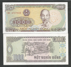 VIETNAM 1000 1.000 DONG 1988 UNC [1] P-106a , necirculata foto