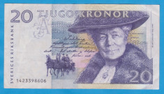 (2) BANCNOTA SUEDIA - 20 KRONOR foto