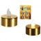 Lumanari decorative aurii cu LED, 950026, Set 4 buc