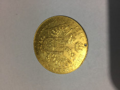 Moneda aur Austria 4 ducati 1844 Ferdinand I foto