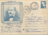 Intreg postal CP 1983,circulat - Costache Negruzzi - scriitor rom&acirc;n, Dupa 1950