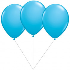 Buchet din 3 baloane latex bleu cu heliu, Gemar BB.G90.LIGHTBLUE foto