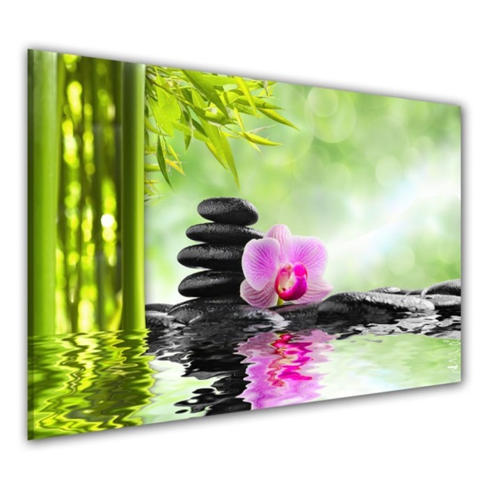 Tablou Canvas Decor Feng Shui Orhidee Si Pietre Zen Model Bm1p7420