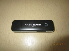 Modem 3G USB FastWeb Key FW 721 DECODAT, poze reale, functioneaza in orice retea foto