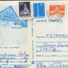 Intreg postal CP 1982,circulat - Sovata - Hanul "Ursu Negru"