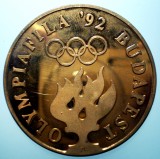 B.377 UNGARIA MEDALIE OLYMPIAFILA 1992 BUDAPESTA SCRIMA 43mm PROOF