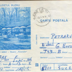 Intreg postal CP 1983,circulat - Rîmnicu Sarat - Motelul "Poienitele"