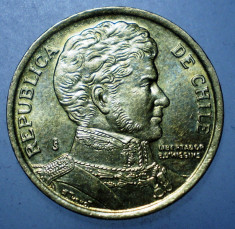 B.954 CHILE HIGGINS 10 PESOS 2008 XF foto