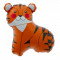Balon folie mini figurina tigru - 36cm, umflat + bat si rozeta, Northstar Balloons 00602